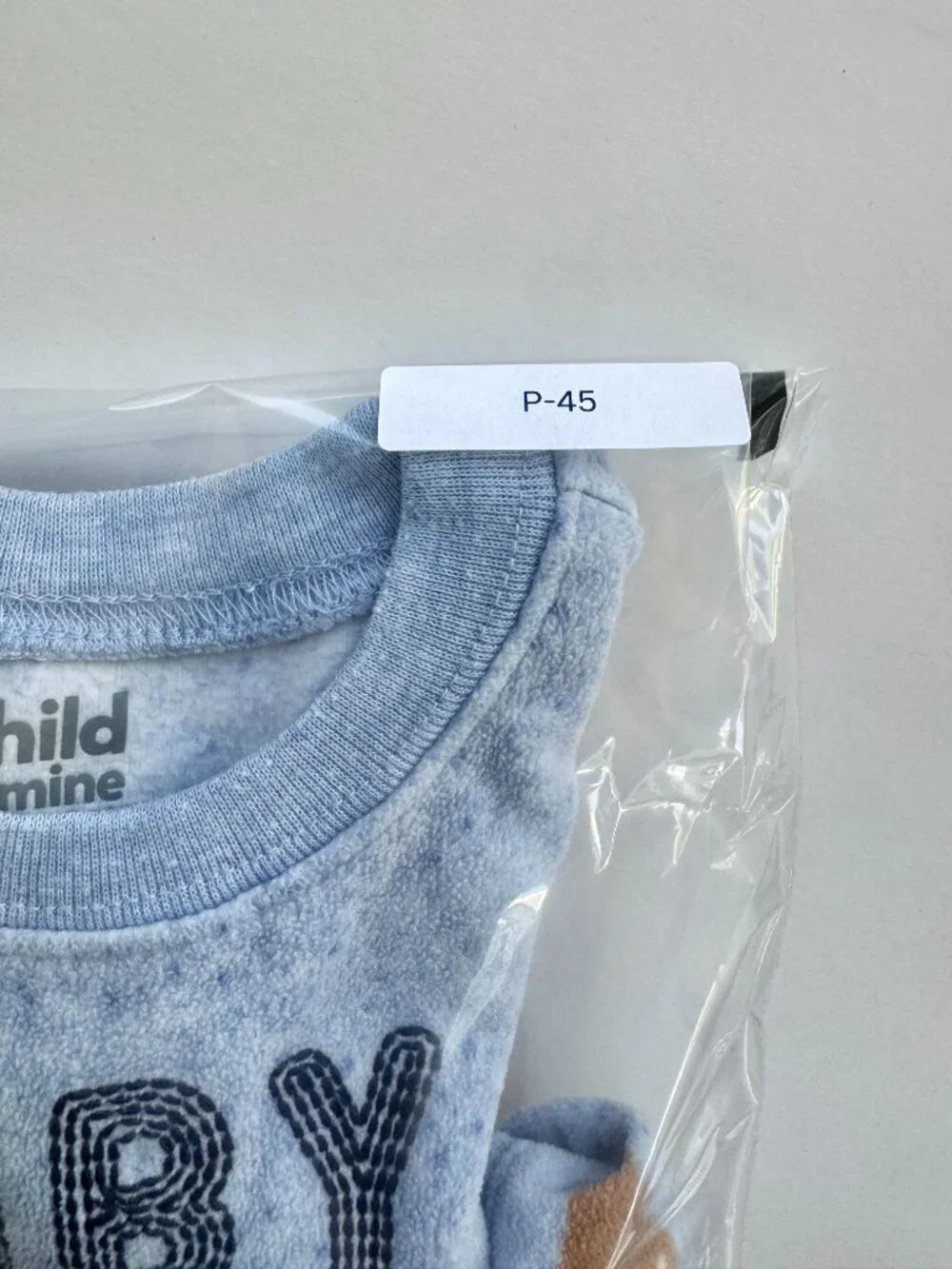 Child of Mine Baby Bear Fleece 2pc Set Blue 6-9M